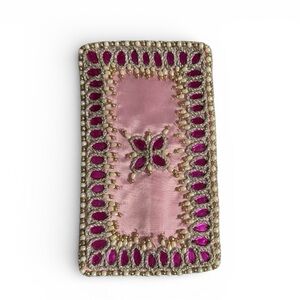 Hand Beaded Eyeglass Case - Satin